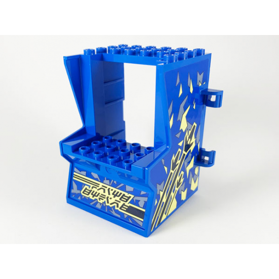 Minifigure, Utensil Arcade Game Cabinet Body with Spaceship Game Pattern (Stickers) - Set 71715