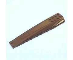 Wedge 16 x 4 Triple Curved with Bronze and Black Geonosian Fighter Pattern