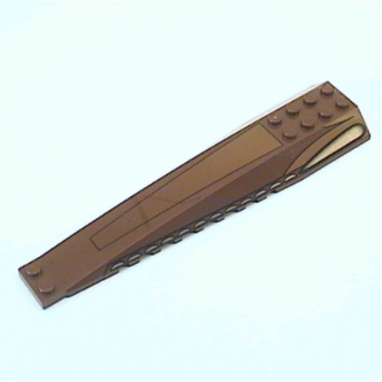 Wedge 16 x 4 Triple Curved with Bronze and Black Geonosian Fighter Pattern
