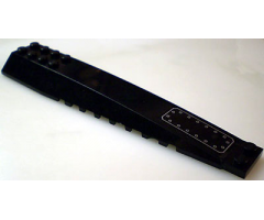 Wedge 16 x 4 Triple Curved with White Rectangle and Bolts Pattern (Sticker) - Set 7780
