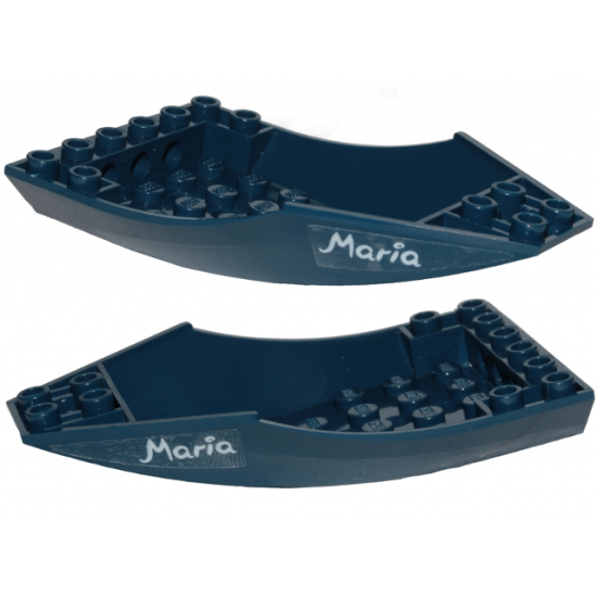 Cockpit 10 x 6 x 2 Curved with 'Maria' Pattern on Both Sides (Stickers) - Set 70419
