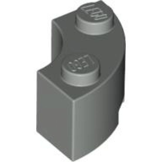 Brick, Round Corner 2 x 2 Macaroni with Stud Notch