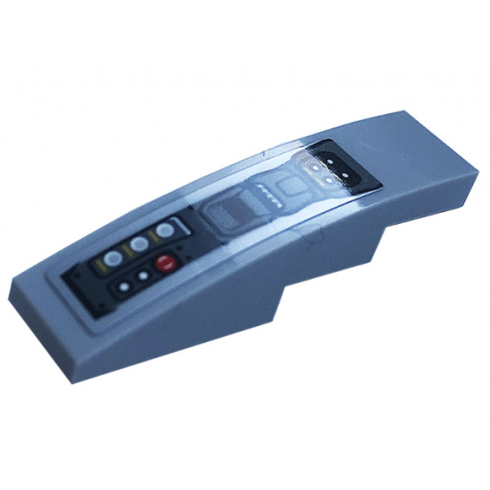 Slope, Curved 4 x 1 with Buttons, Shift Lever and Control Panel Pattern (Sticker) - Set 76899