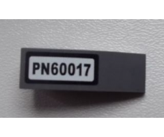 Slope, Curved 3 x 1 with 'PN60017' on White Background Pattern (Sticker) - Set 60017