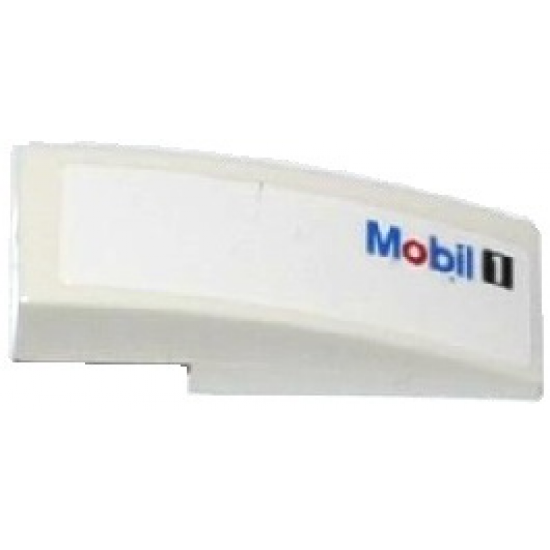 Slope, Curved 3 x 1 with 'Mobil 1' Pattern Model Left Side (Sticker) - Set 75912