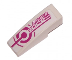 Slope, Curved 3 x 1 with ANWO RACE Pattern (Sticker) - Set 8131