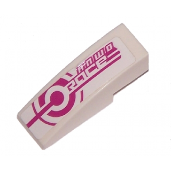 Slope, Curved 3 x 1 with ANWO RACE Pattern (Sticker) - Set 8131