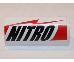 Slope, Curved 1 x 4 x 1 1/3 with ‘NITRO' Pattern (Sticker) – Set 8864
