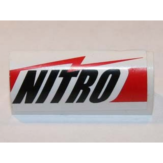 Slope, Curved 1 x 4 x 1 1/3 with ‘NITRO' Pattern (Sticker) – Set 8864