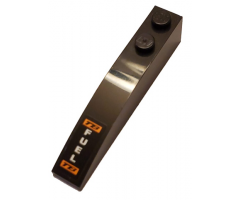 Slope, Curved 6 x 1 with 'TB FUEL TB' Pattern (Sticker) - Set 8051