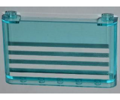 Windscreen 1 x 6 x 3 with 4 White Stripes Pattern (Sticker) - Set 4431