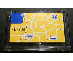 Windscreen 1 x 6 x 3 with City Map Pattern (Sticker) - Set 8404