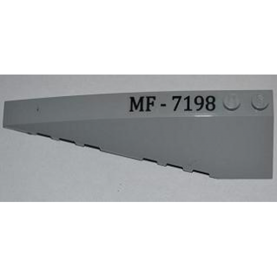 Wedge 10 x 3 Left with 'MF-7198' Pattern (Sticker) - Set 7198
