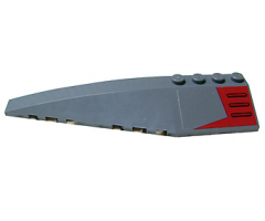 Wedge 12 x 3 Left with SW AT-TE Dark Red Ladder Pattern (Sticker) - Set 7675
