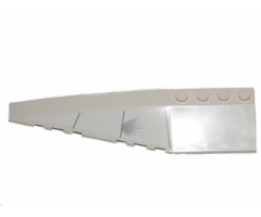 Wedge 12 x 3 Left with Black Hull Lines and Damage Pattern (Sticker) - Set 75003