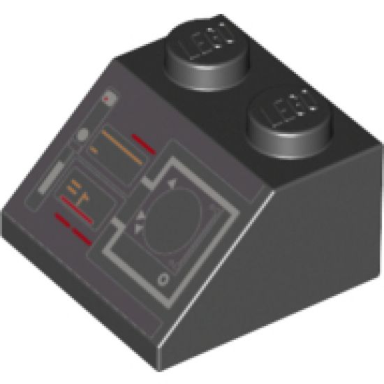 Slope 45 2 x 2 with Controls, Buttons, and Navigation Display Pattern