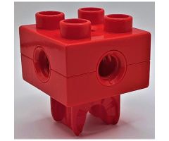 Duplo, Toolo Brick 2 x 2 with Holes and Clip