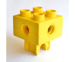 Duplo, Toolo Brick 2 x 2 with Holes and Clip