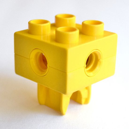 Duplo, Toolo Brick 2 x 2 with Holes and Clip
