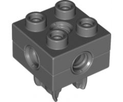 Duplo, Toolo Brick 2 x 2 with Holes and Clip