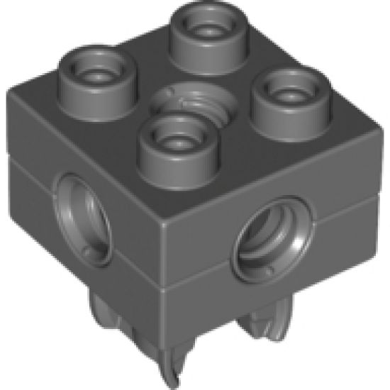 Duplo, Toolo Brick 2 x 2 with Holes and Clip