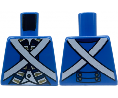 Torso Pirate Bluecoat Soldier Pattern