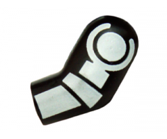 Arm, Left with White Lego Minifigure Skeleton Arm Pattern