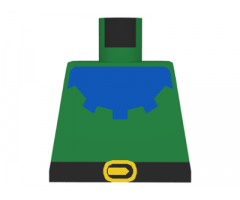 Torso Castle Forestman Blue Collar Pattern
