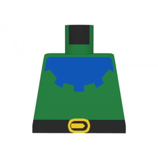 Torso Castle Forestman Blue Collar Pattern
