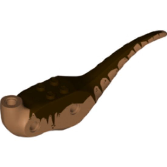 Animal, Body Part Dinosaur Middle Raptor with Dark Brown Top Pattern