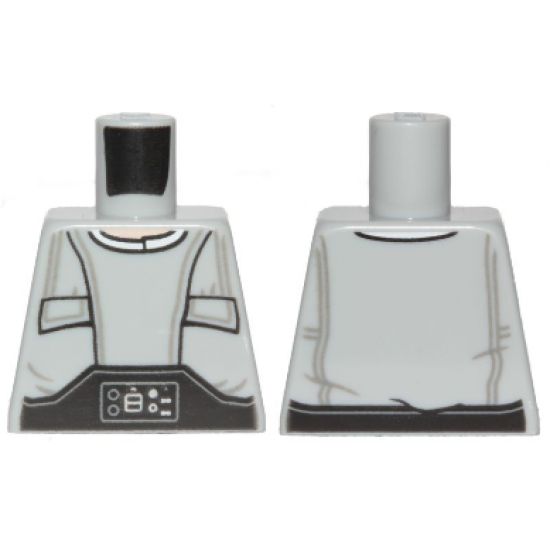 Torso SW Pocket-Vest with Gray Wrinkles and Techno-Buckle Pattern (Lobot)