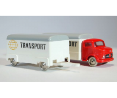 HO 1:87 Vehicles Scale Mercedes Box Truck with Trailer