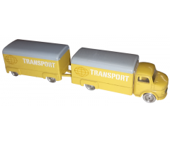 HO 1:87 Vehicles Scale Mercedes Box Truck with Trailer