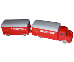 HO 1:87 Vehicles Scale Mercedes Box Truck with Trailer