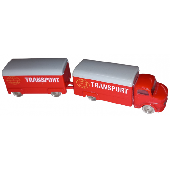 HO 1:87 Vehicles Scale Mercedes Box Truck with Trailer