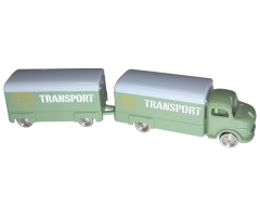 HO 1:87 Vehicles Scale Mercedes Box Truck with Trailer
