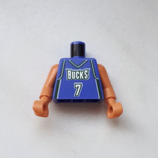 Torso NBA Milwaukee Bucks #7 Pattern / Nougat NBA Arms / Nougat Hands