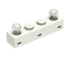 Electric, Light Brick 1 x 4 with Twin Top Lights