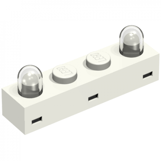 Electric, Light Brick 1 x 4 with Twin Top Lights