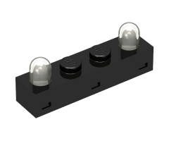 Electric, Light Brick 1 x 4 with Twin Top Lights