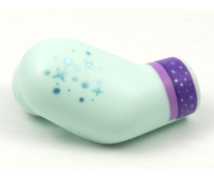 Arm, Right with Metallic Light Blue Sparkles and Dark Purple Cuff Pattern
