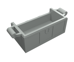 Container Treasure Chest Bottom - No Slots in Back