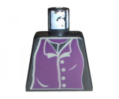 Torso Harry Potter Professor Snape 4 Gray Buttons Pattern