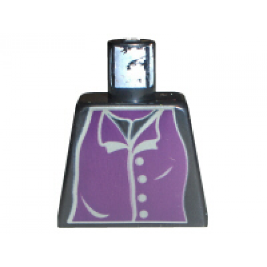 Torso Harry Potter Professor Snape 4 Gray Buttons Pattern