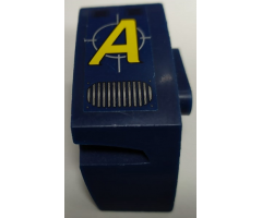 Technic, Panel Car Mudguard Right with Yellow Agents Logo Pattern (Sticker) - Set 8636