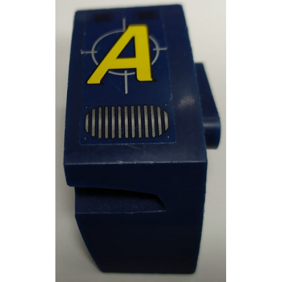 Technic, Panel Car Mudguard Right with Yellow Agents Logo Pattern (Sticker) - Set 8636