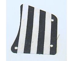 Cloth Sail 9 x 11, 3 Holes with Black Stripes Pattern