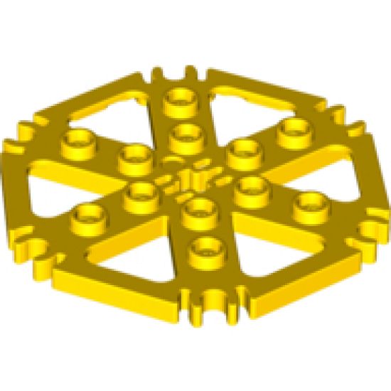 Technic, Plate Rotor 6 Blade with Clip Ends Connected (Water Wheel)