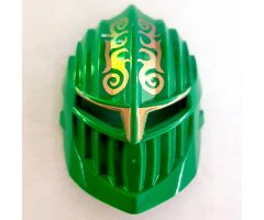 Large Figure Part Visor, Rascus with Gold Pattern