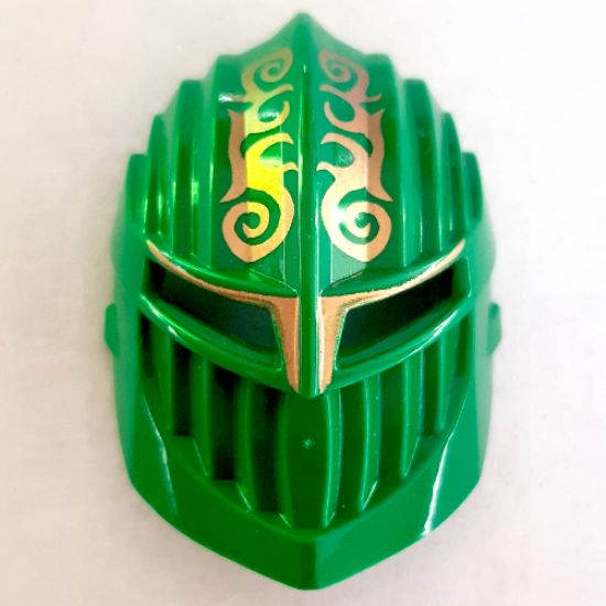 Large Figure Part Visor, Rascus with Gold Pattern